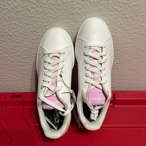 Adidas Women's Sneakers in White and Pink select size 7.5 or 8. New with box